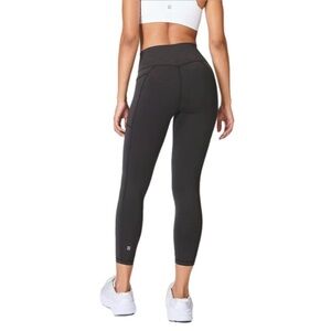 Sweaty Betty The Super Sculpt 7/8 Gray Leggings In Size XXL